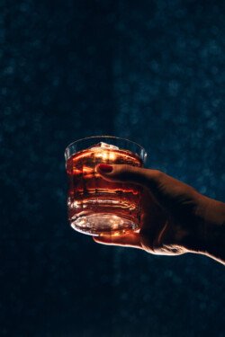 drink photo with glass condensation